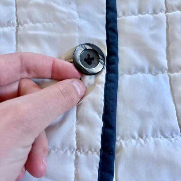 Vintage 70s White Bear of St. Paul Womens White Quilted Jacket Nylon Parka Retro - Picture 7 of 16